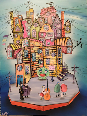 Halil Uzay imzalı tablo — Yağlı Boya, 100×75 cm, 13.000 TL müzayede satışı