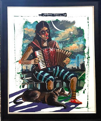 Efgan Beyaz imzalı tablo — Akrilik Boya, 60×50 cm, 30.000 TL müzayede satışı