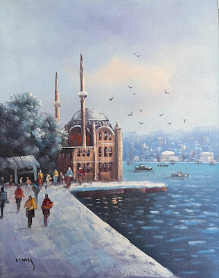 İlcan Orçin imzalı tablo — Yağlı Boya, 50×40 cm, 2.250 TL müzayede satışı