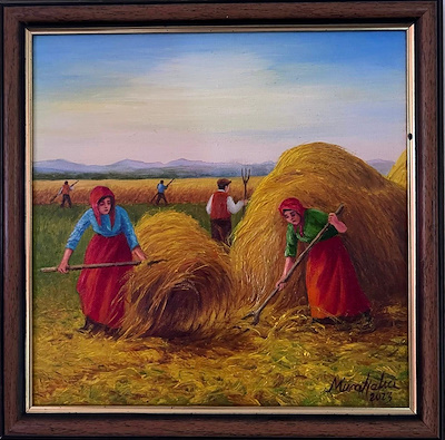 Murat Halıcı imzalı tablo — Yağlı Boya, 25×25 cm, 6.500 TL müzayede satışı