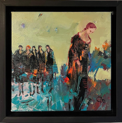 Orhan Zafer imzalı tablo — Yağlı Boya, 25×25 cm, 5.500 TL müzayede satışı