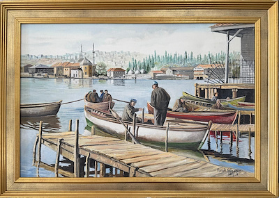 Faruk Günayer imzalı tablo — Yağlı Boya, 40×60 cm, 9.500 TL müzayede satışı