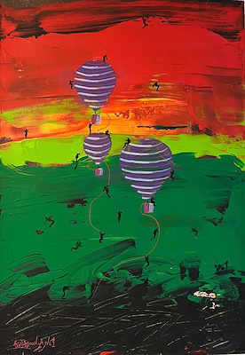 Saeed Aghanejad imzalı tablo — Yağlı Boya, 49×35 cm, 2.750 TL müzayede satışı
