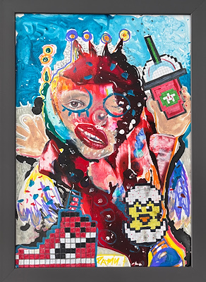 Sibel Payyu imzalı tablo — Karışık Teknik, 50×35 cm, 3.000 TL müzayede satışı