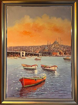 İlcan Orçin imzalı tablo — Yağlı Boya, 70×50 cm, 3.000 TL müzayede satışı