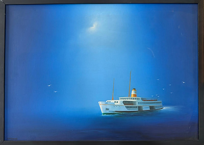 Can Okanar imzalı tablo — Yağlı Boya, 50×70 cm, 4.250 TL müzayede satışı