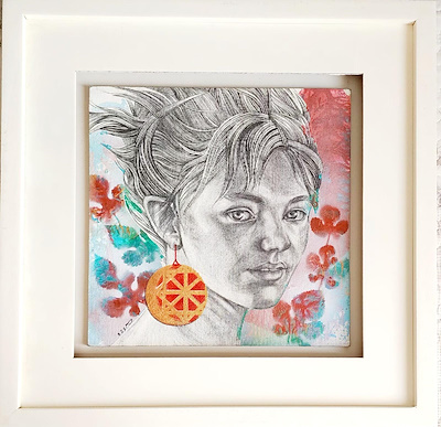 Meysam Nejad Rasouli imzalı tablo — Karışık Teknik, 25×25 cm, 8.500 TL müzayede satışı