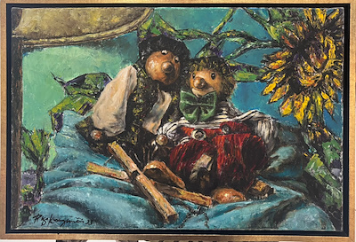 Rıza Kuruüzümcü imzalı tablo — Yağlı Boya, 40×60 cm, 25.000 TL müzayede satışı