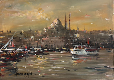 Orhan Gürel imzalı tablo — Yağlı Boya, 50×70 cm, 6.500 TL müzayede satışı