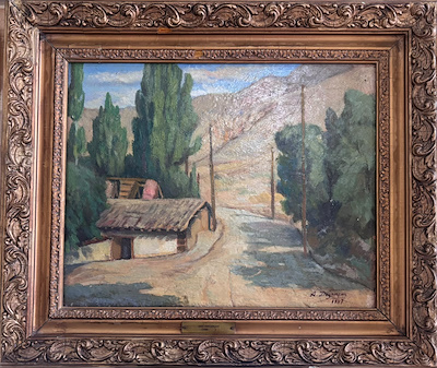 Adil Doğançay imzalı tablo — Yağlı Boya, 35×45 cm, 60.000 TL müzayede satışı