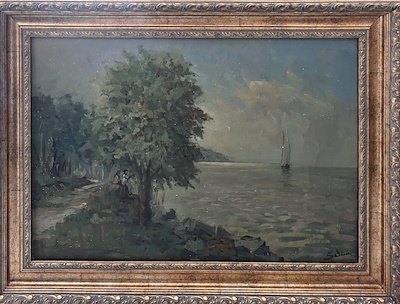 Salim Özüdoğru imzalı tablo — Yağlı Boya, 45×65 cm, 40.000 TL müzayede satışı