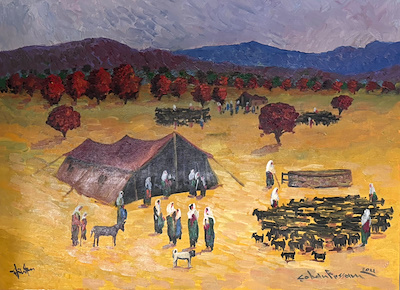 Çoban Ressam imzalı tablo — Yağlı Boya, 60×80 cm, 22.500 TL müzayede satışı