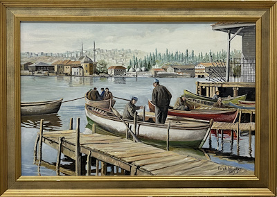 Faruk Günayer imzalı tablo — Yağlı Boya, 40×60 cm, 11.000 TL müzayede satışı