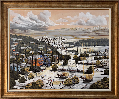 Recai Öztürk imzalı tablo — Yağlı Boya, 80×100 cm, 35.000 TL müzayede satışı