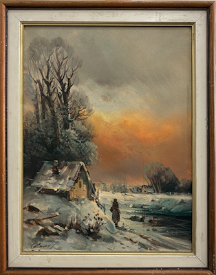 Avrupa imzalı tablo — Yağlı Boya, 30×40 cm, 3.750 TL müzayede satışı