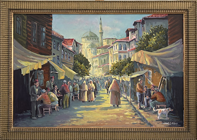 Fazıl Gökkuş imzalı tablo — Yağlı Boya, 60×90 cm, 5.500 TL müzayede satışı