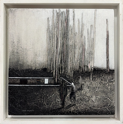 Beşir Bayar imzalı tablo — Yağlı Boya, 30×30 cm, 5.000 TL müzayede satışı