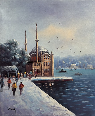 İlcan Orçin imzalı tablo — Yağlı Boya, 50×40 cm, 2.000 TL müzayede satışı