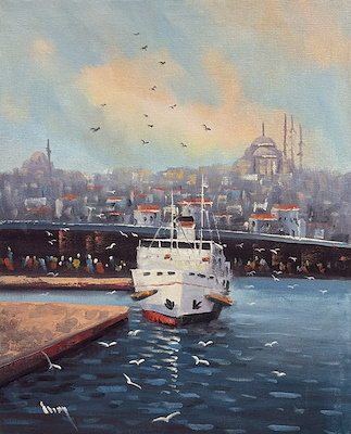İlcan Orçin imzalı tablo — Yağlı Boya, 50×40 cm, 2.000 TL müzayede satışı