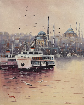 İlcan Orçin imzalı tablo — Yağlı Boya, 50×40 cm, 2.000 TL müzayede satışı