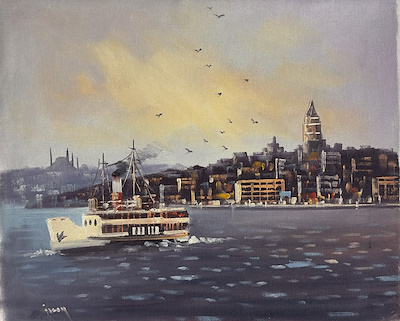 İlcan Orçin imzalı tablo — Yağlı Boya, 50×40 cm, 2.000 TL müzayede satışı