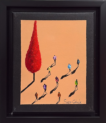 Sarp Çabuk imzalı tablo — Yağlı Boya, 25×20 cm, 1.500 TL müzayede satışı