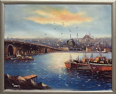 İlcan Orçin imzalı tablo — Yağlı Boya, 50×40 cm, 2.250 TL müzayede satışı
