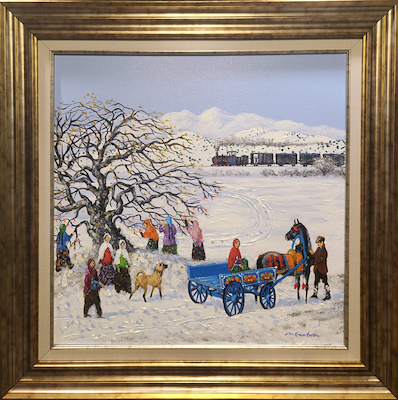 Mehmet Emin Erşan imzalı tablo — Yağlı Boya, 50×50 cm, 33.500 TL müzayede satışı
