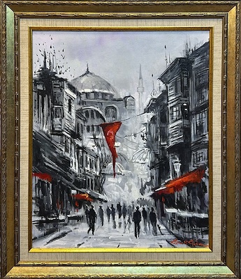 Ahmet Altın imzalı tablo — Yağlı Boya, 40×50 cm, 4.000 TL müzayede satışı