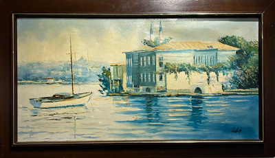 Halil Cankut imzalı tablo — Yağlı Boya, 43×83 cm, 2.275 TL müzayede satışı