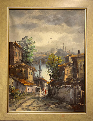 İlker Çökmüş imzalı tablo — Yağlı Boya, 40×30 cm, 2.275 TL müzayede satışı