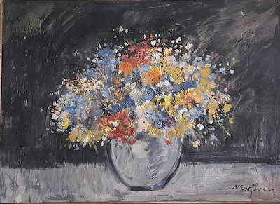 Nurettin Ergüven imzalı tablo — Yağlı Boya, 50×70 cm, 36.392 TL müzayede satışı