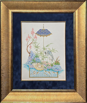 Özcan Özcan imzalı tablo — Minyatür, 29×38 cm, 72.785 TL müzayede satışı