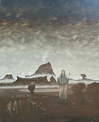 Ramazan Şanlıdağ imzalı tablo — Akrilik Boya, 50×40 cm, 18.196 TL müzayede satışı