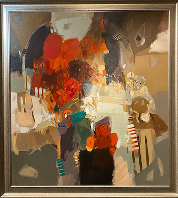 Hakan Esmer imzalı tablo — Yağlı Boya, 110×100 cm, 172.864 TL müzayede satışı