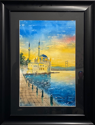 Sinan Balta imzalı tablo — Sulu Boya, 50×35 cm, 4.549 TL müzayede satışı