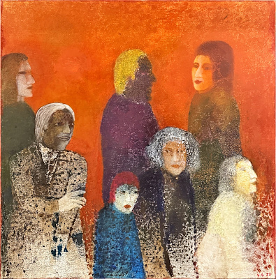 Şahin Paksoy imzalı tablo — Yağlı Boya, 100×100 cm, 90.981 TL müzayede satışı