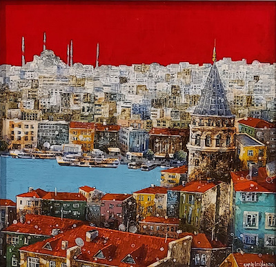 Gafur Uzuner imzalı tablo — Yağlı Boya, 50×50 cm, 100.079 TL müzayede satışı