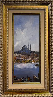Zeki Yeğin imzalı tablo — Yağlı Boya, 36×15 cm, 1.820 TL müzayede satışı
