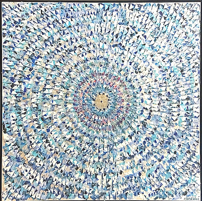 Akın Ekici imzalı tablo — Akrilik Boya, 100×100 cm, 195.609 TL müzayede satışı