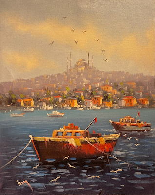 İlcan Orçin imzalı tablo — Yağlı Boya, 50×35 cm, 2.275 TL müzayede satışı