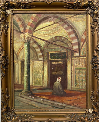 Salim Özüdoğru imzalı tablo — Yağlı Boya, 45×35 cm, 43.216 TL müzayede satışı