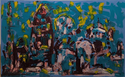 Feryat Aydemir imzalı tablo — Yağlı Boya, 70×113 cm, 51.875 TL müzayede satışı