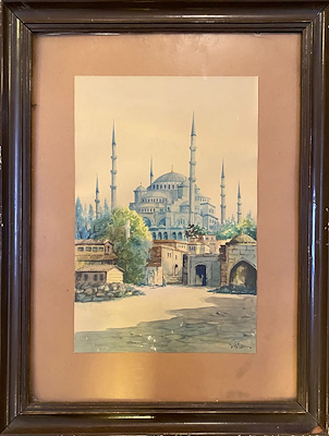 Vahit Armağan imzalı tablo — Sulu Boya, 40×26 cm, 14.148 TL müzayede satışı
