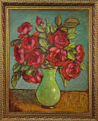 Nimet Berdan imzalı tablo — Yağlı Boya, 65×45 cm, 33.011 TL müzayede satışı
