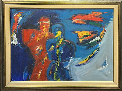 Filiz Pelit imzalı tablo — Yağlı Boya, 50×70 cm, 4.244 TL müzayede satışı