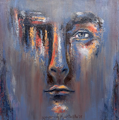 Yaprak Kurtoğlu imzalı tablo — Yağlı Boya, 40×40 cm, 9.432 TL müzayede satışı