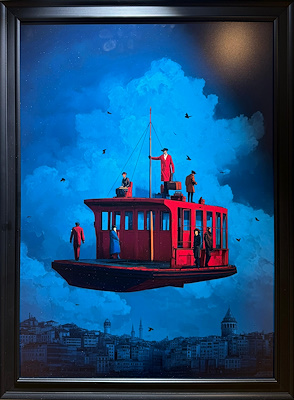 Alican Çizmeci imzalı tablo — Baskı, 50×70 cm, 7.074 TL müzayede satışı