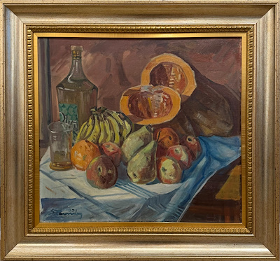 Selahattin Teoman imzalı tablo — Yağlı Boya, 55×60 cm, 108.466 TL müzayede satışı