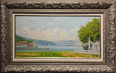 Rüstem Avcıl imzalı tablo — Yağlı Boya, 32×63 cm, 30.653 TL müzayede satışı